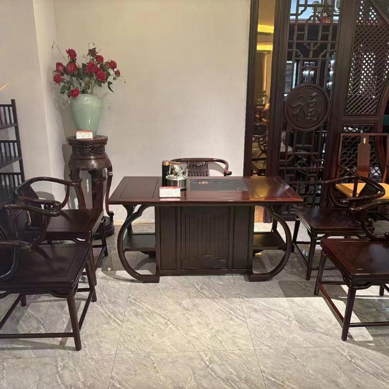 %100 Ahşap Çin Gongfu Çay Masası